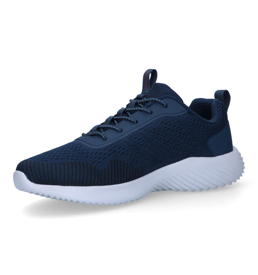 Skechers Bounder Intread Blauwe Sneakers voor heren (334151)