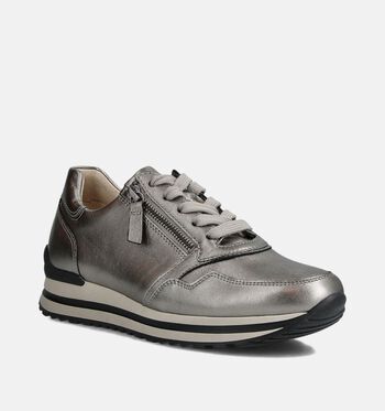 Gabor Comfort Chaussures plates Cognac/Argent