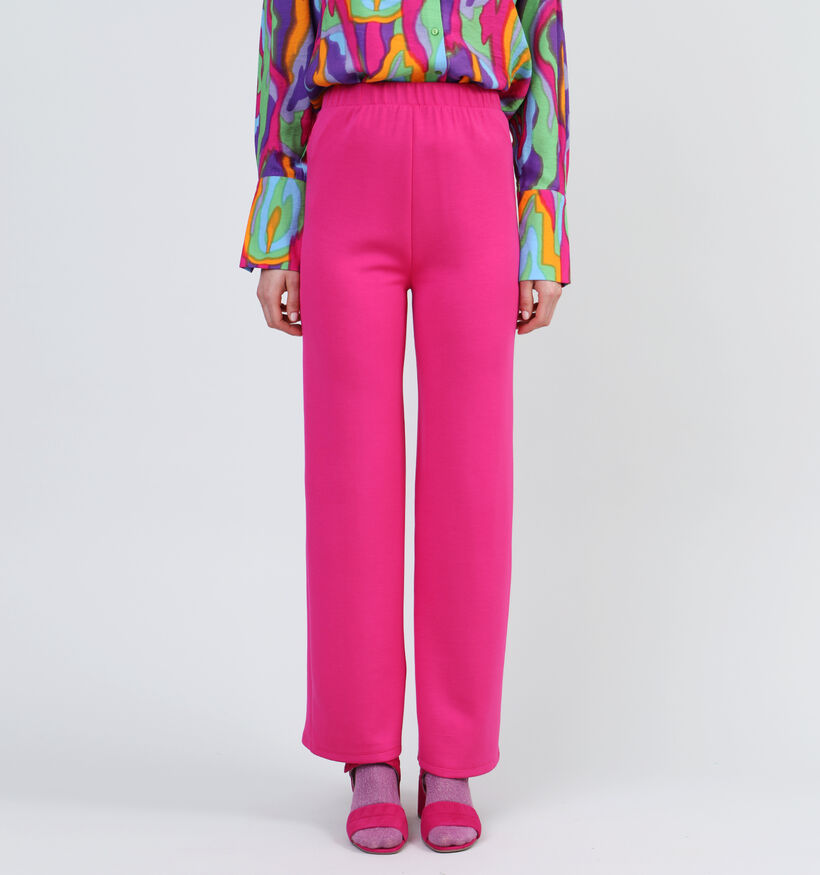 Vero Moda Silky Pantalon large en Fuchsia (333759)