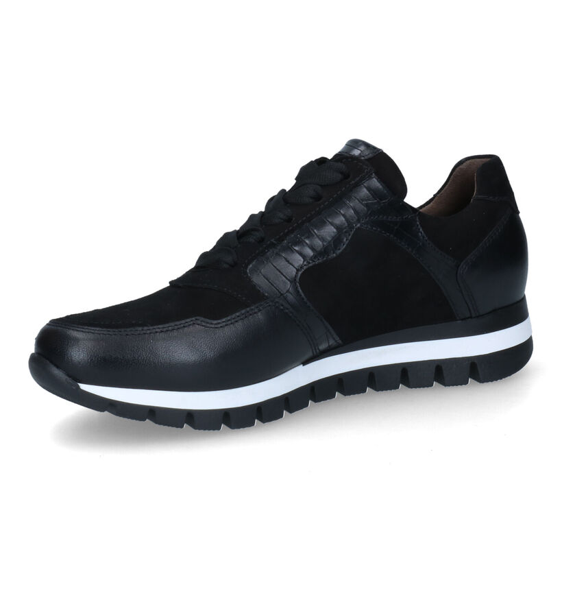 Gabor OptiFit Zwarte Sneakers voor dames (312479) - geschikt voor steunzolen