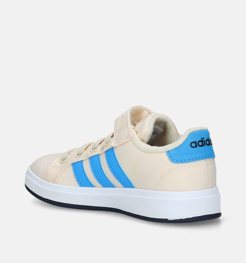 adidas Grand Court 2.0 EL Beige Sneakers voor jongens, meisjes (334845) - geschikt voor steunzolen