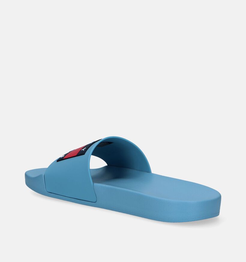 TH Tommy Jeans Pool Slide Blauwe Badslippers voor heren (336718)