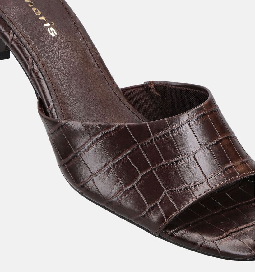 Tamaris Bruine Slippers met hak voor dames (373608)