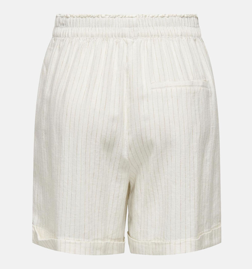 JDY Petra Linen HW Short en Blanc pour femmes (342186)