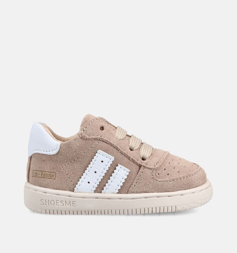 Shoesme Beige Babysneakers voor meisjes, jongens (372142) - geschikt voor steunzolen