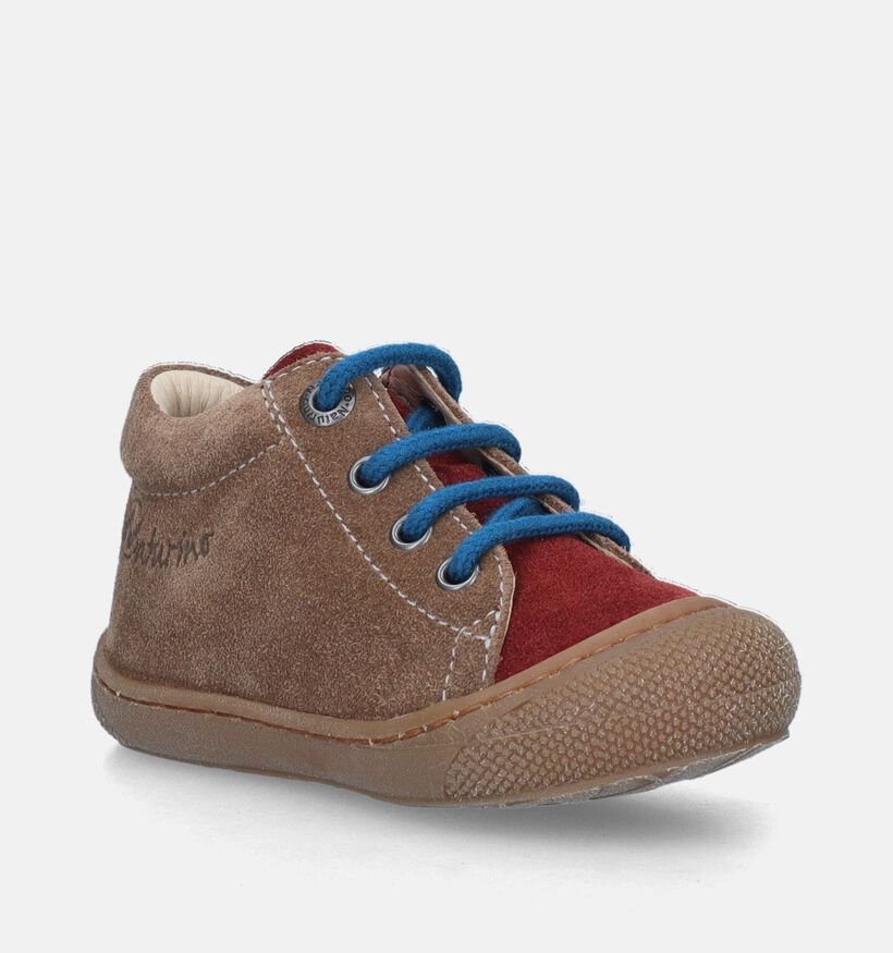 Naturino Cocoon Bruine Babyschoenen voor meisjes, jongens (347696) - geschikt voor steunzolen