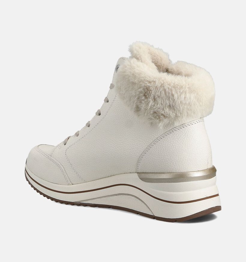 Remonte Ecru Hoge Sneakers voor dames (363559) - geschikt voor steunzolen