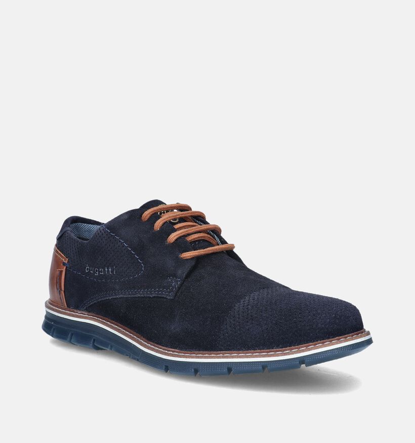 Bugatti Simone Chaussures à lacets en Bleu pour hommes (355308) - pour semelles orthopédiques