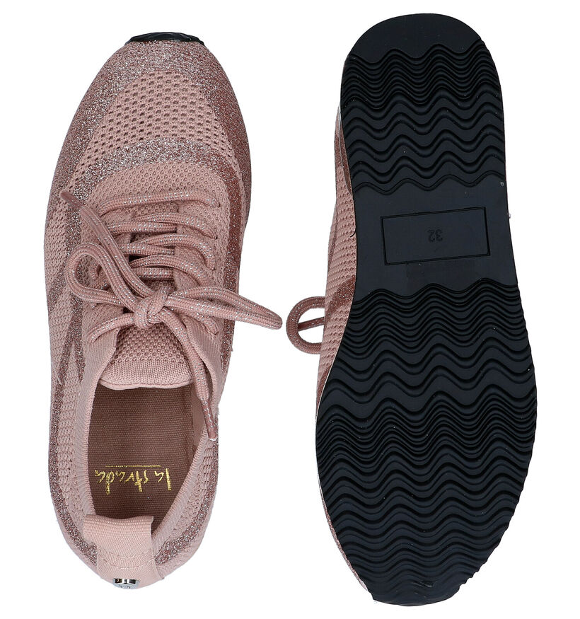 La Strrada Chaussures à Lacets en Rose pour filles (289328)