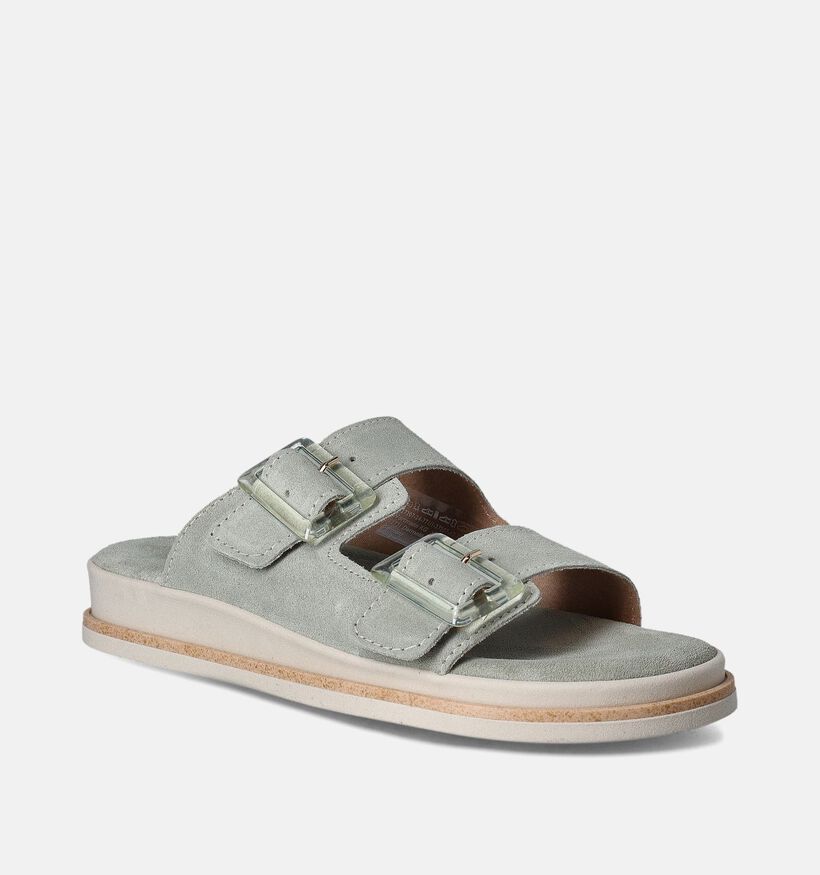 Tamaris Groene Platte slippers voor dames (354344)