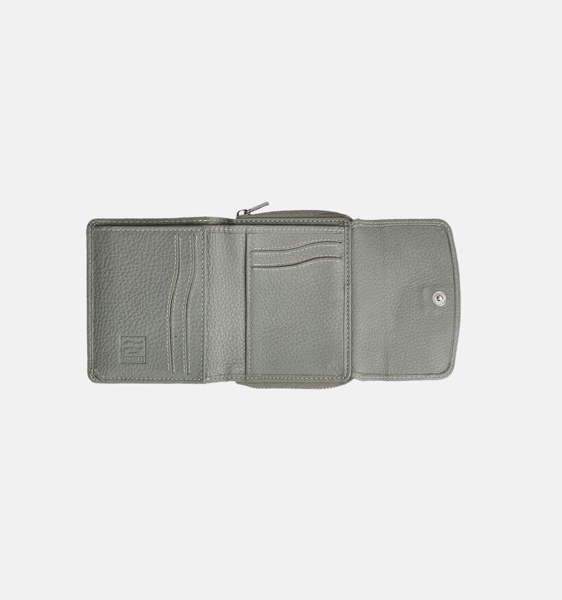 Crinkles Grijze Ritsportemonnee voor dames (373834)