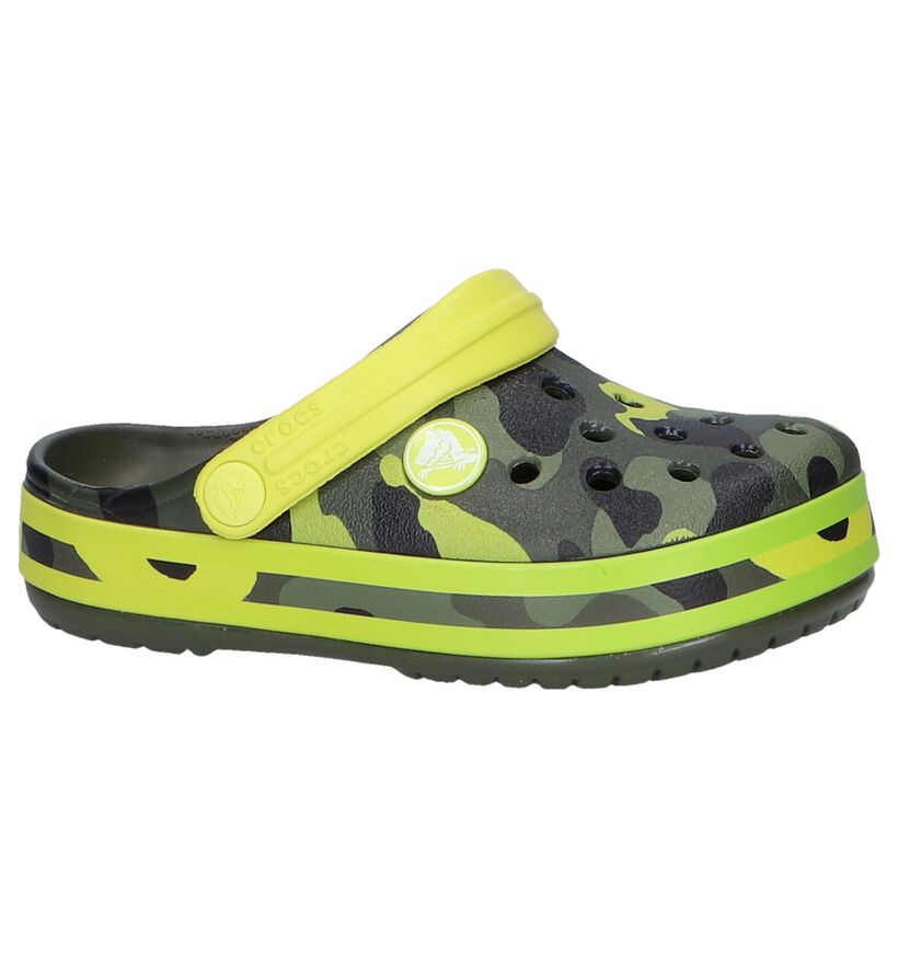 Crocs Crocband Multi Graphic Nu-pieds en Vert en synthétique (245180)