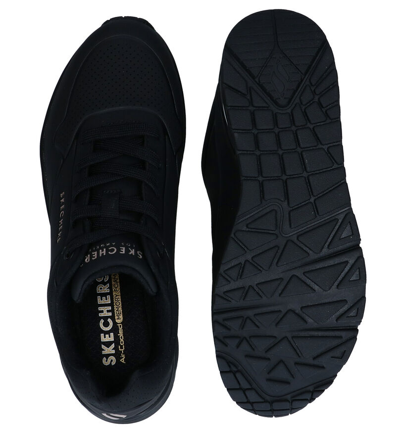 Skechers Stand On Air Baskets sportives en Noir pour femmes (361783) - pour semelles orthopédiques