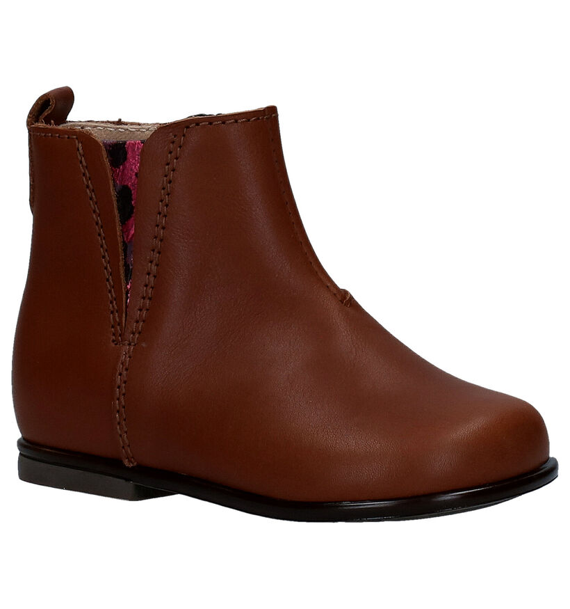 Beberlis Bottes pour bébé en Cognac en cuir (281158)