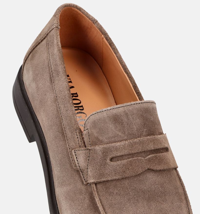 Via Borgo Liluca Loafers en Taupe pour hommes (376114)