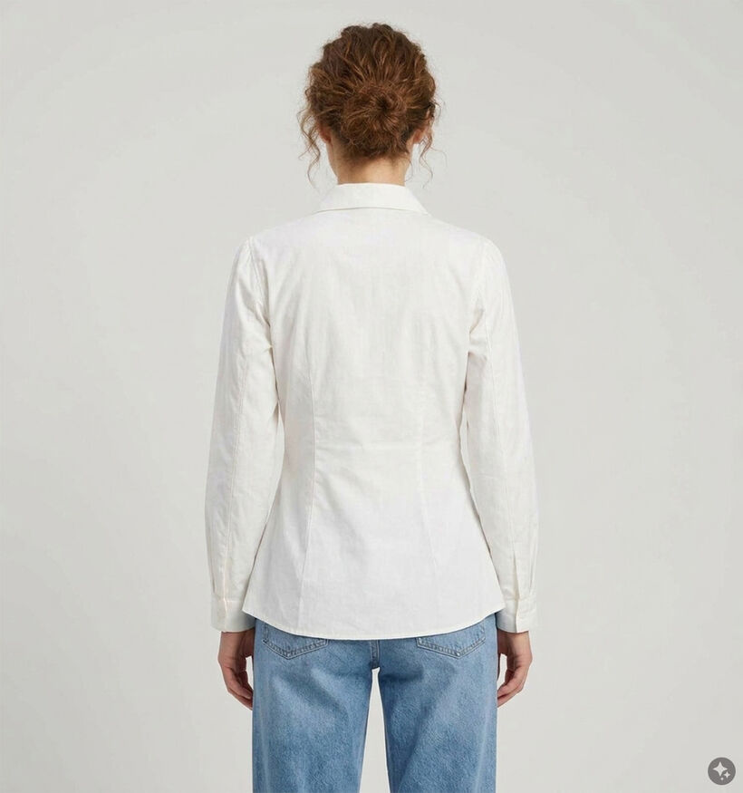 Vero Moda Ritta Knot Chemise en Blanc pour femmes (381939)