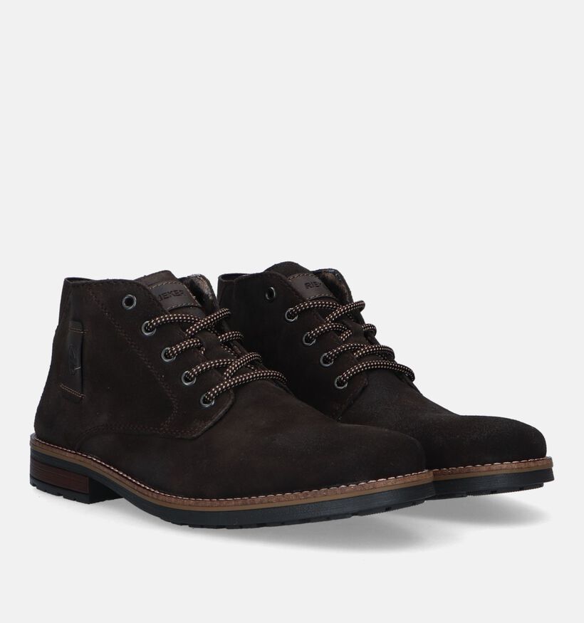 Rieker Chaussures hautes en Brun foncé pour hommes (331769)