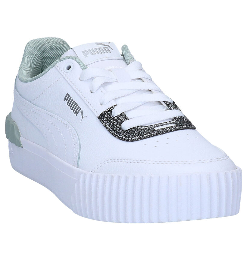 Puma Carina Lift Snake Witte Sneakers in kunstleer (280800)