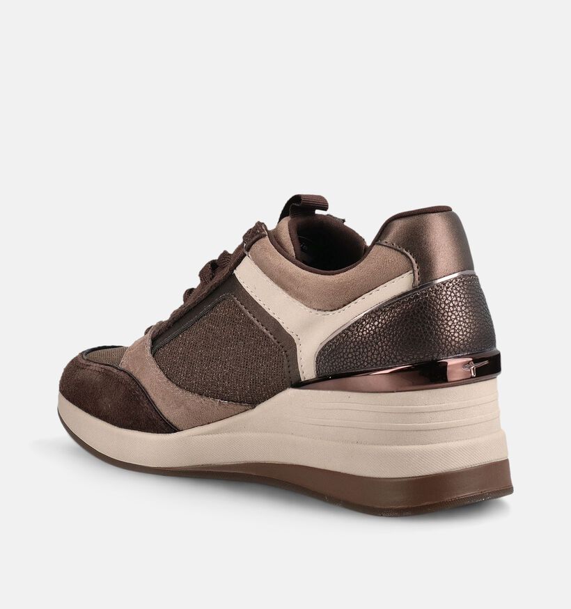 Tamaris Baskets en Brun pour femmes (376669) - pour semelles orthop&eacute;diques