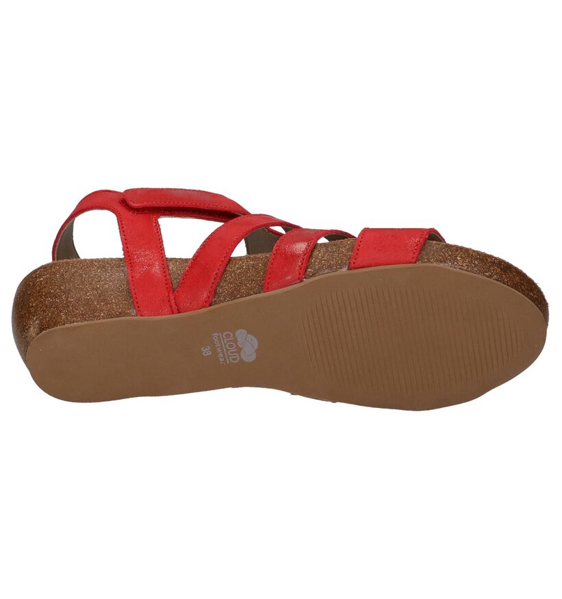 Sandalen Cloud Delta Rood in nubuck (214154)