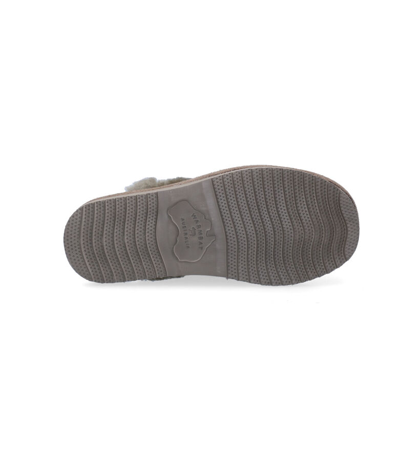 Warmbat Lismore Pantoufles en laine en Brun pour femmes (329914)