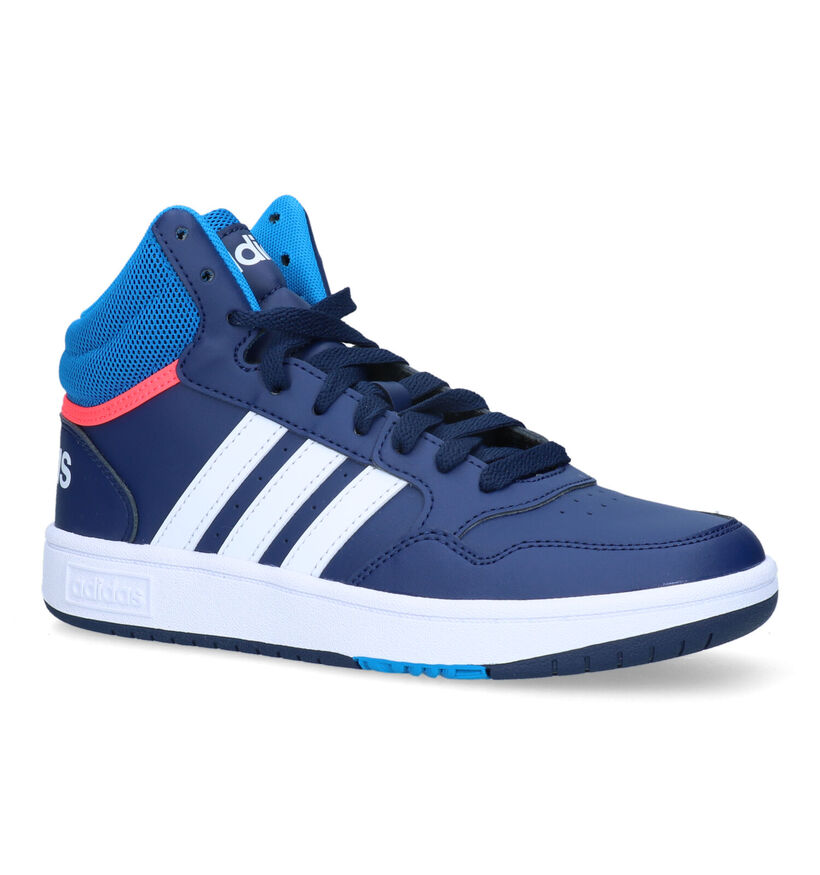 adidas Hoops Mid 3.0 Baskets en Bleu pour filles, garçons (326855)