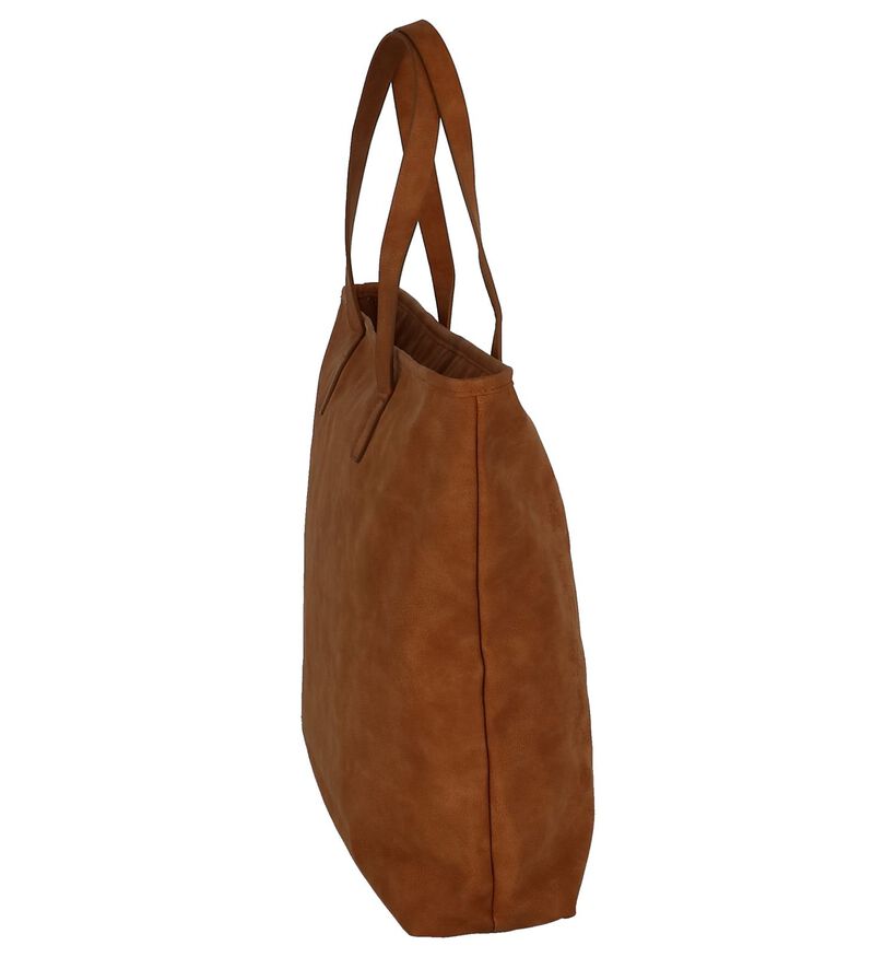 Cognac Shopper Tas Roxy Set It On Fire in kunstleer (241019)