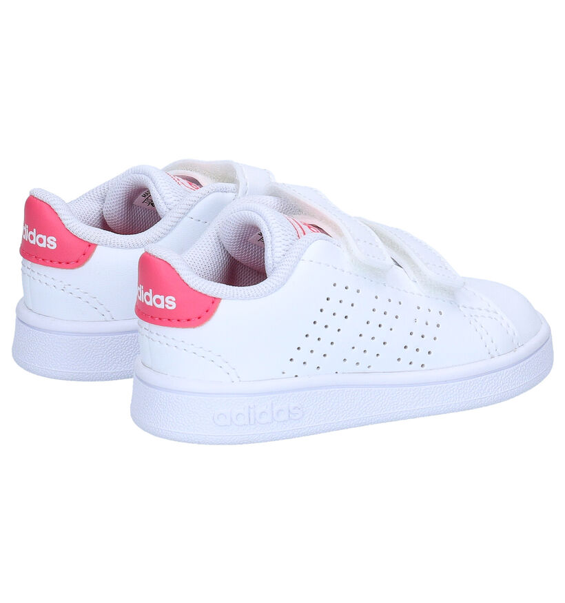 adidas Advantage I Chaussures pour bébé en Blanc en simili cuir (284709)