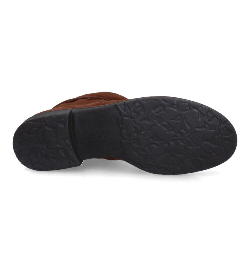 Gabor Best Fitting Bottines à lacets en Cognac pour femmes (315330) - pour semelles orthopédiques