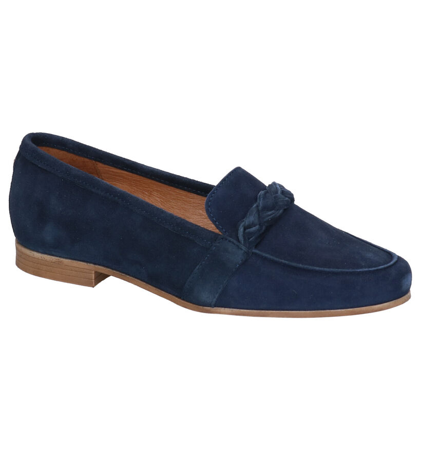 Tamaris Donkerblauwe Loafers in daim (270116)