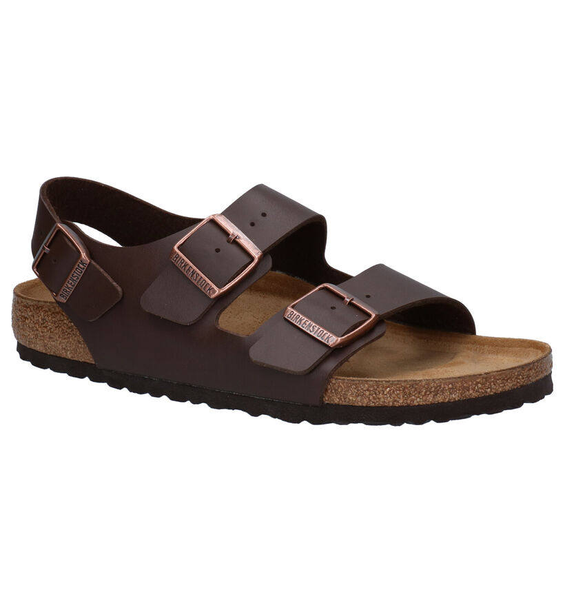 Birkenstock Milano Zwarte Sandalen in kunstleer (305410)