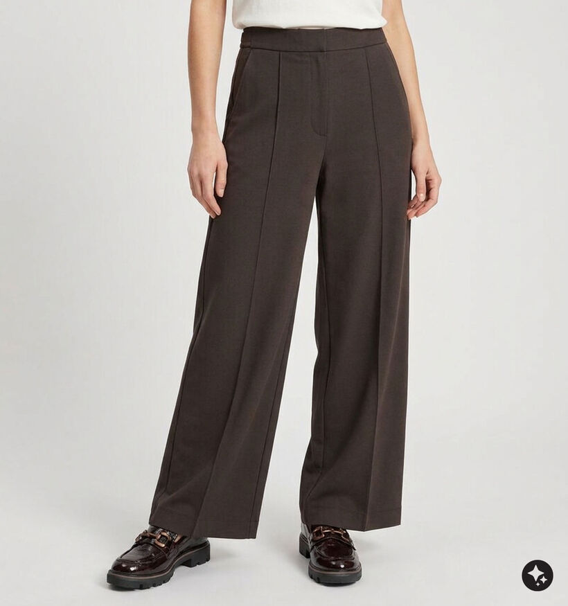 comma Donkerbruine Joggingsbroek voor dames (379420)