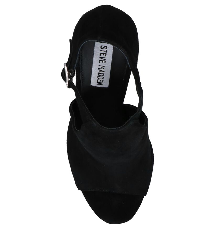 Steve Madden Sloane Sandales en Noir en daim (241570)