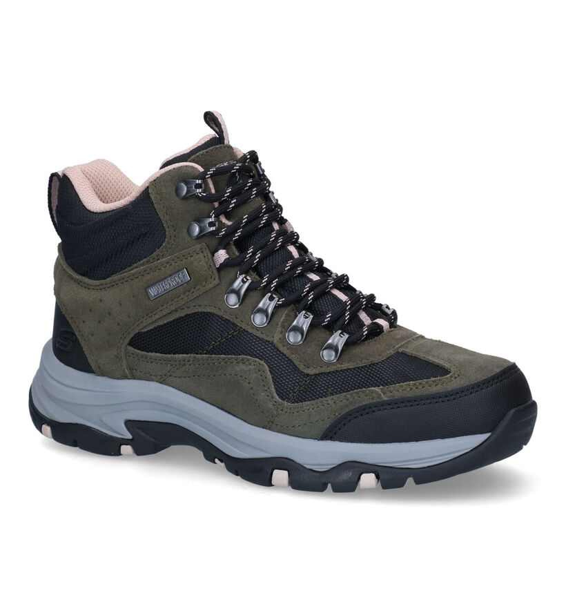 Skechers Trego Base Bruine Wandelschoenen in daim (293953)