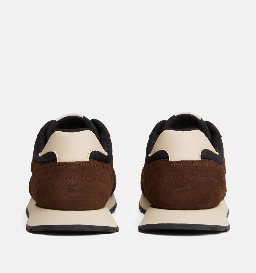 Tommy Hilfiger New Runner Eva Bruine Veterschoenen voor heren (362337) - geschikt voor steunzolen