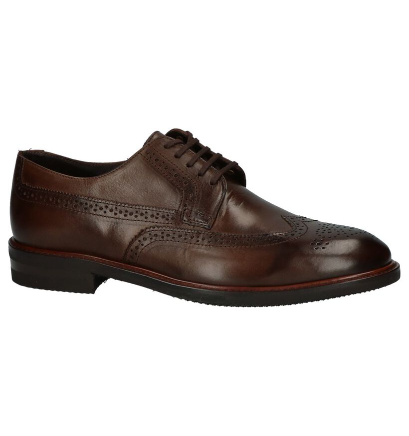Bruine Geklede Oxford Veterschoenen Ambiorix Rovigo, , pdp