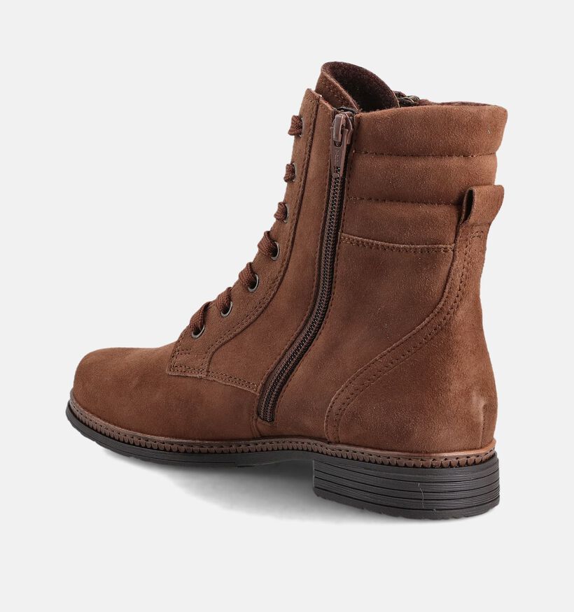 Gabor Bruine Veterboots voor dames (363137) - geschikt voor steunzolen