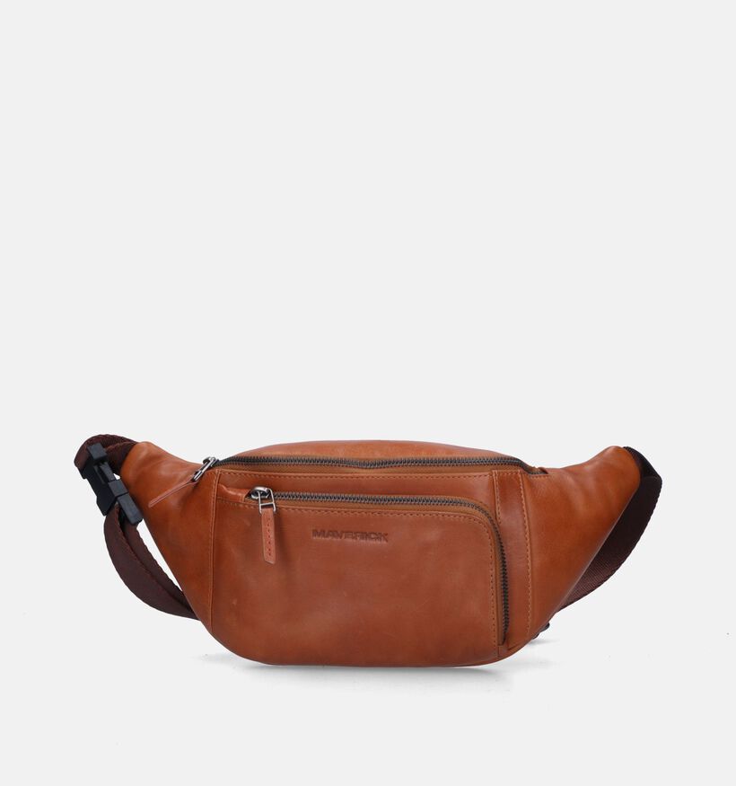 Maverick Sac banane en Cognac pour hommes (341264)