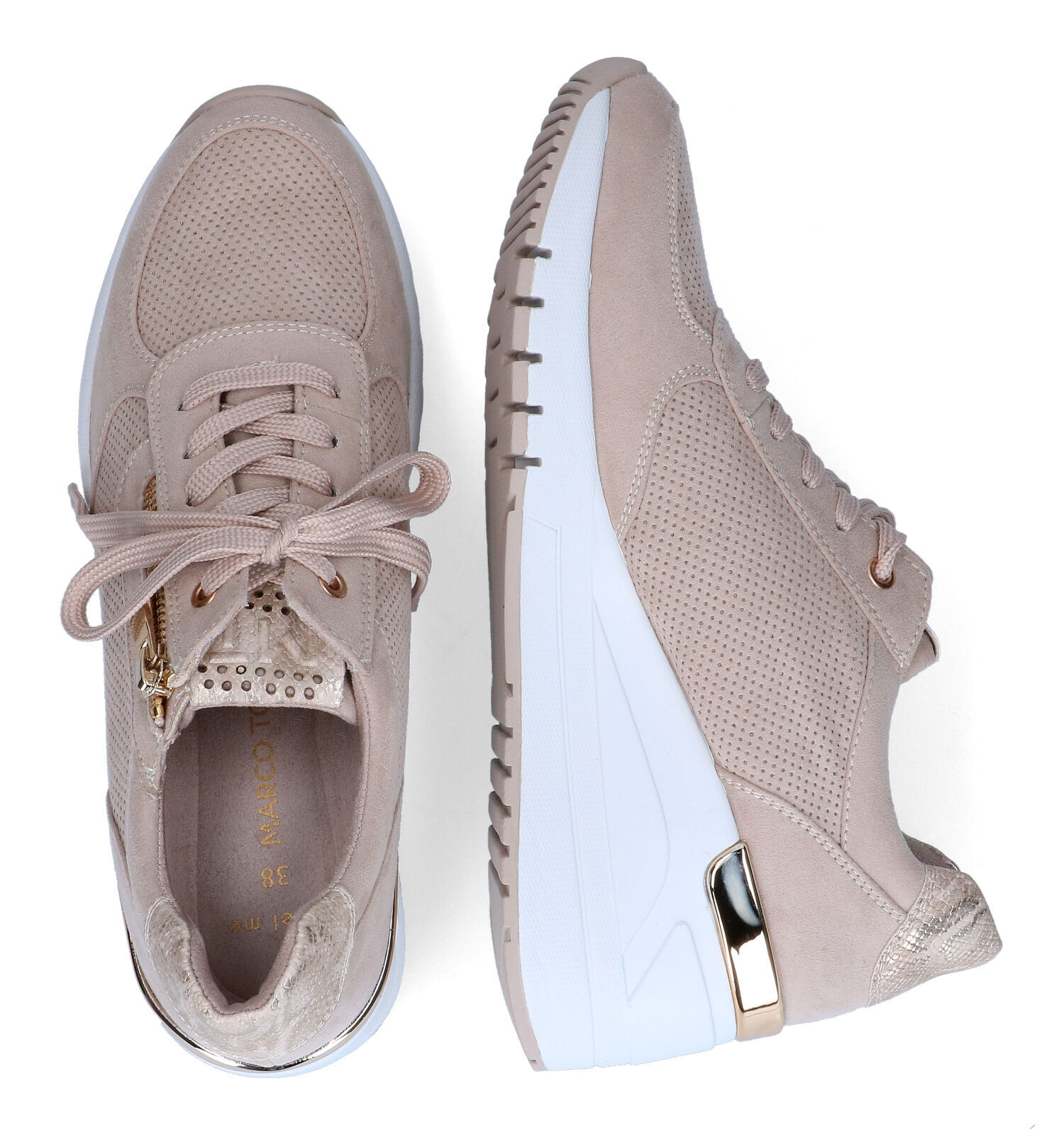 Marco Tozzi Beige Veterschoenen | TORFS.BE | Gratis verzend en retour