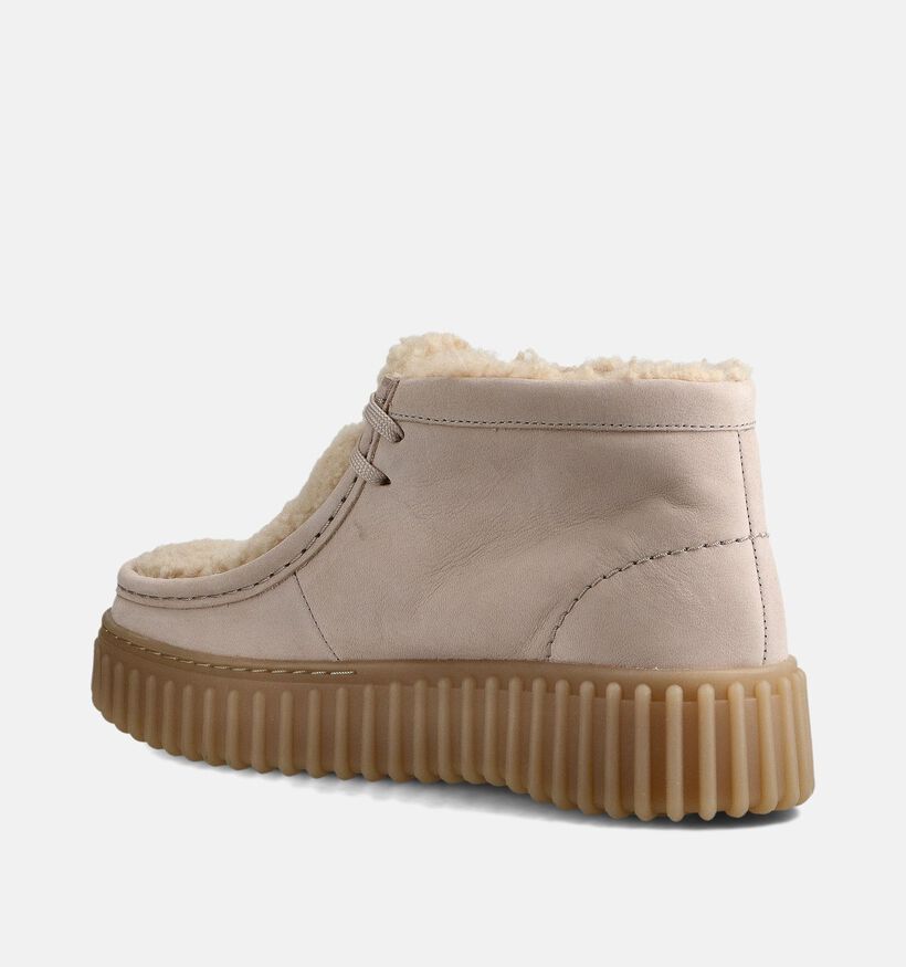 Clarks Torhill Moss Bottines motardes en Taupe pour femmes (361959) - pour semelles orthopédiques