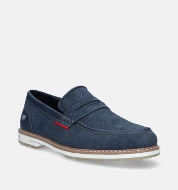 Mustang Chaussures plates Cognac/Bleu