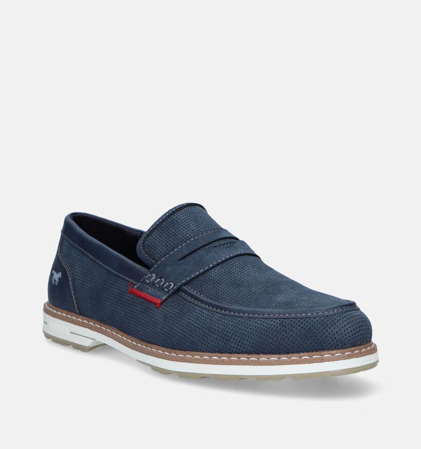 Mustang Chaussures à enfiler en Bleu foncé pour hommes (338795)