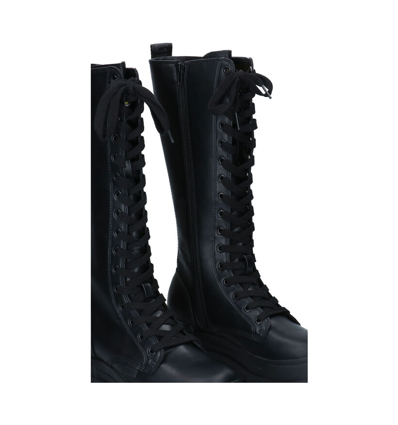 Buffalo Aspha On Bottes hautes en Noir en simili cuir (295253)