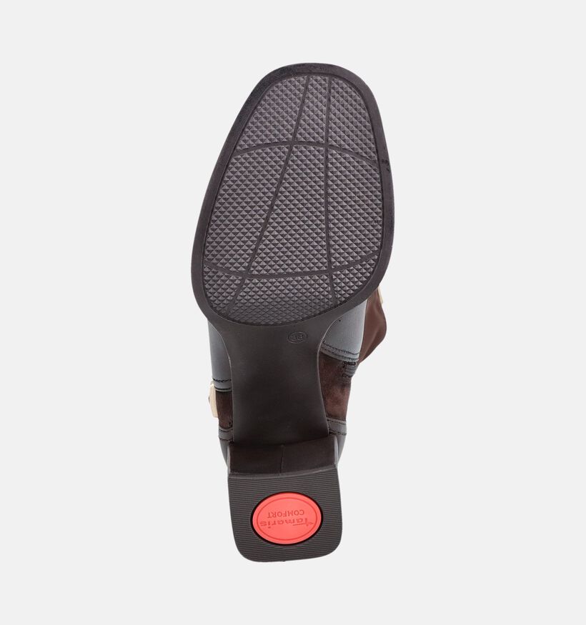 Tamaris Comfort Donkerbruine Lange Laarzen voor dames (378822) - geschikt voor steunzolen