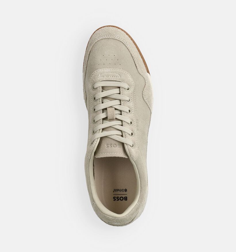 BOSS Chaussures &agrave; lacets en Beige pour hommes (369008) - pour semelles orthop&eacute;diques