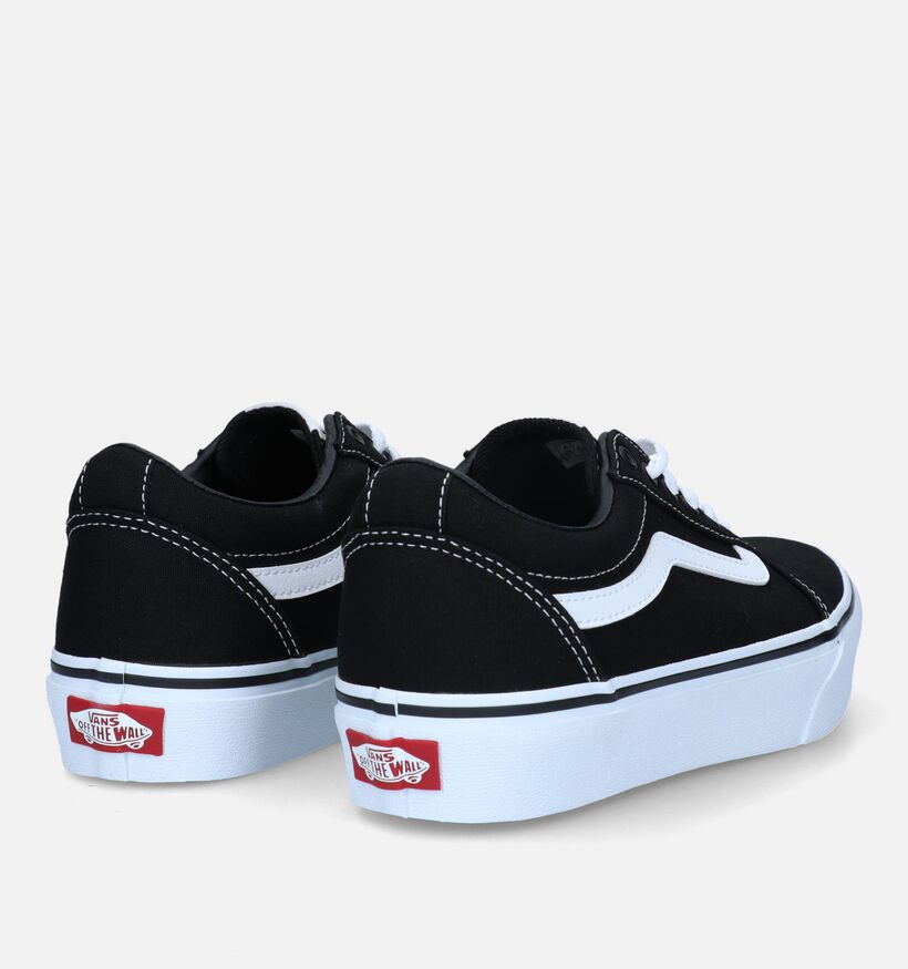 Vans Ward Platform zwarte Skate sneakers voor meisjes (327970)