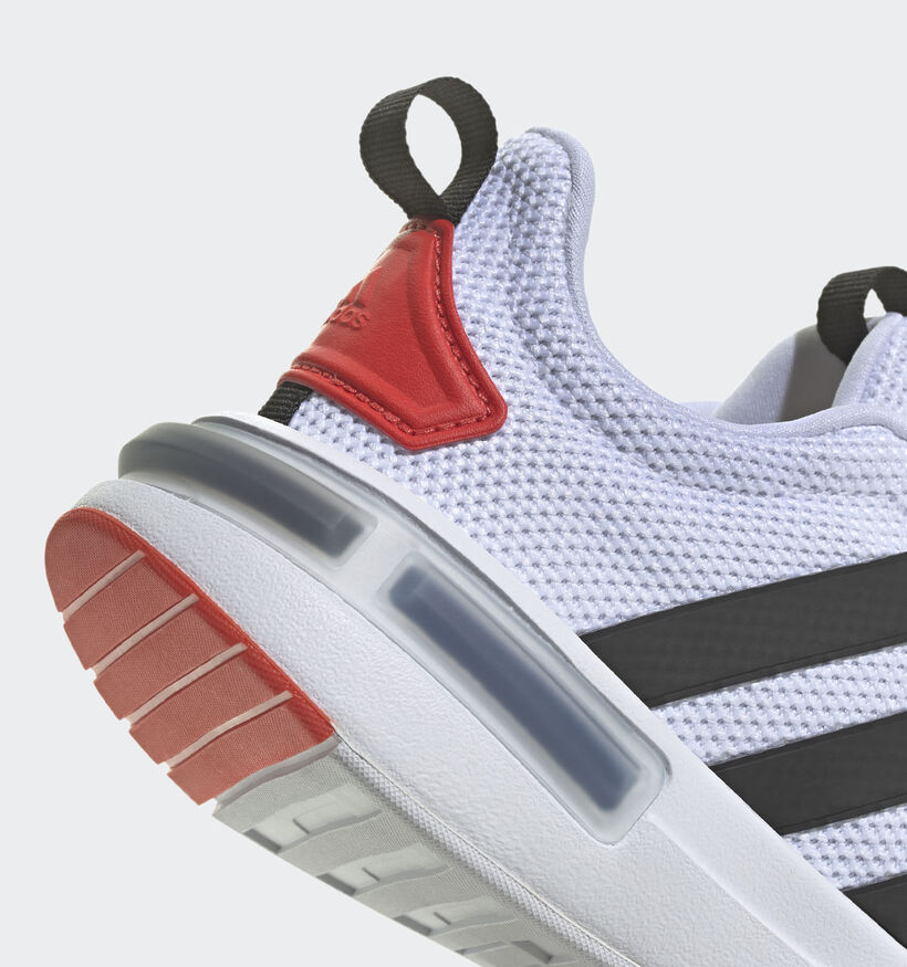 adidas Racer TR23 K Baskets en Blanc pour filles, gar&ccedil;ons (341659)