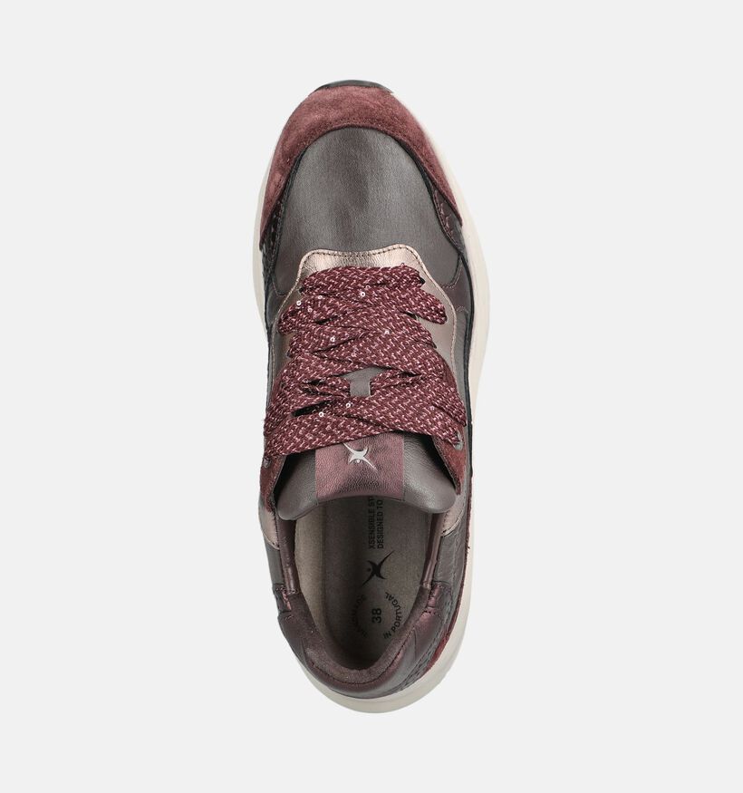 Xsensible Rainbow Bordeaux Sneakers voor dames (379019) - geschikt voor steunzolen