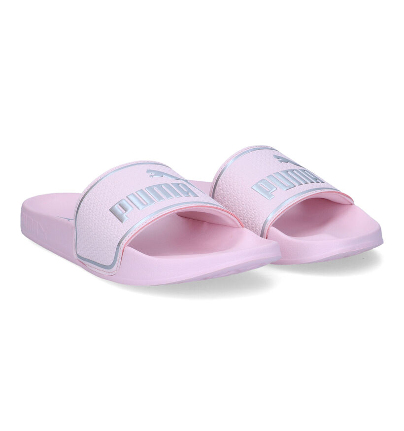 Puma Leadcat Claquettes de picine en Rose pour filles (318772)