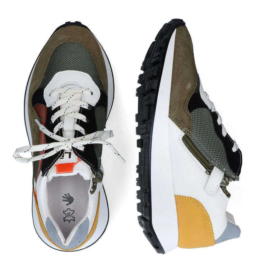 Little David Remko Kaki Sneakers voor jongens (308256) - geschikt voor steunzolen